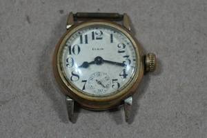 Antique Elgin USA Gents WWI Trench Watch