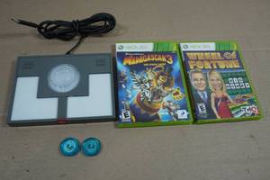 XBOX 360 Video Games - Lego Dimensions Portal, Madagascar, Wheel of Fortune