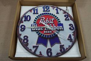 Pabst Beer Retro Style Bar Clock
