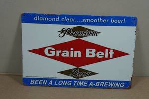 Vintage Style Metal Sign - Grain Belt