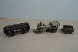 Antique Cast Iron Train Cars