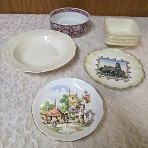 Vintage plates.  Have different pottery marks on underside.&nbsp&nbsp