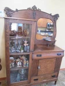 Vintage Solid wood Secretary Cabine...
