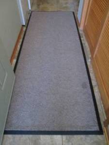 7foot rubber backed entry rug...