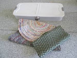 Under bed storage tote and misc wov...