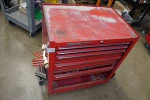 Stack-On Rolling Tool Box with Tools