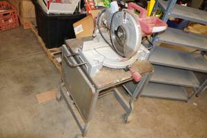 Chicago Electric 10 Miter Saw on Rolling Stand