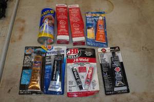 Assorted Adhesives and Chemicals