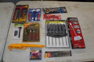 Assorted Tools - Drivers, Torque Wrench, Binder