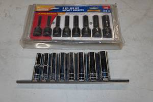 12 Drive Sockets - Hex Impact, Deep SAE