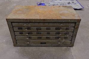 Tool Chest with Drill Bits