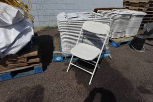48 Rental Type Folding Chairs - White