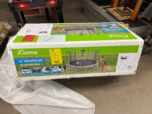 A-Game 14 Trampoline with Enclosure