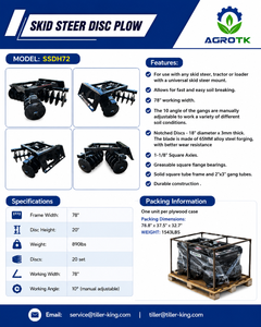 Skid Steer Disc Harrow AGT 2026 Unused SSDH72