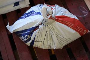 Opened and partially used bag of MI...