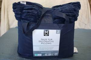 2 Pack Faux Fur Decorative Pillows...