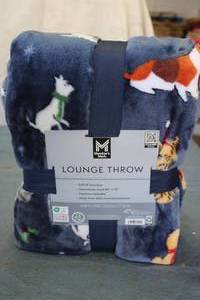 LOUNGE THROW BLANKET 60x70 Machin...