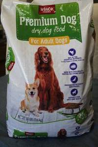 30lb Bag of Premium Dog Food For Ad...