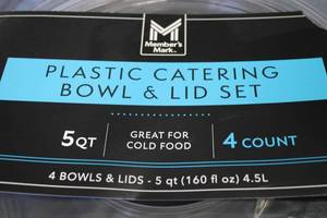 Plastic Bowl Catering Set With Lids...