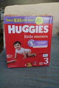 Case of HUGGIES little movers size ...