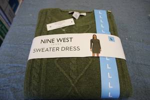 NINE WEST JEANS SWEATER DRESS SIZE ...