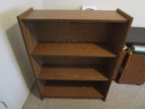 4-shelf bookshelf 43� H x 33 W x 1...