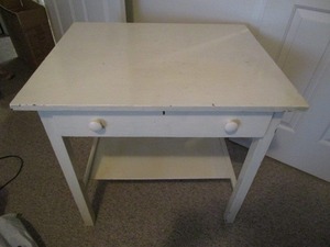 Sewing Table with 1 drawer � white...