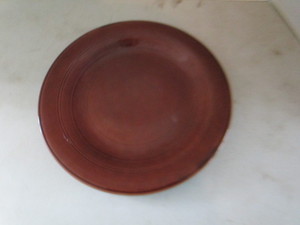 Brown plate 12� diameter � antiqu...