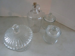 Covered glassware...