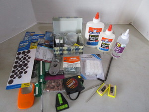 Miscellaneous Hardware, glue...