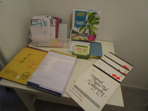 Coloring book, calendar books, call...