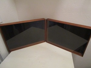 Shadow Boxes empty with glass front...