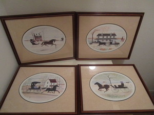 4 signed pictures Carriages � Wint...