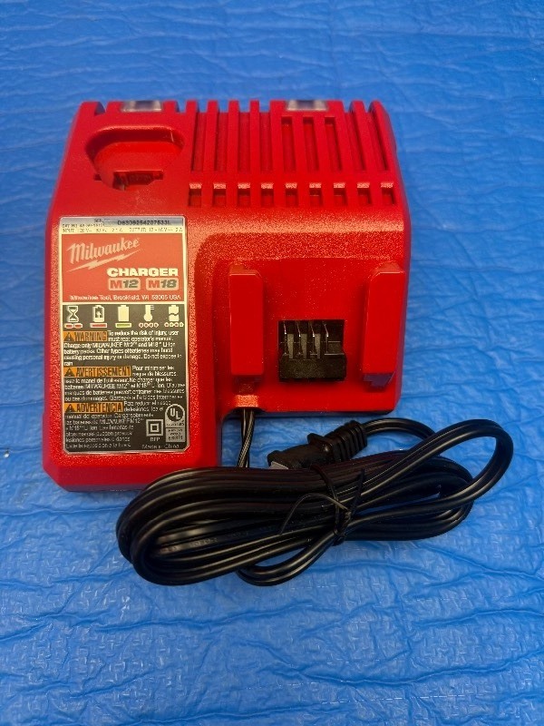 Brand new Milwaukee M18 and M12 Multi-Voltage Battery Charger.