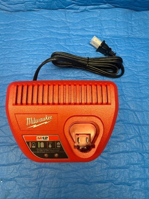 Brand New -Milwaukee 48-59-2401 M12 12-Volt Lithium-Ion Battery Charger.