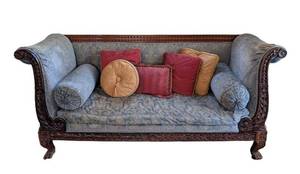 ML - Empire Style Carved Wood Sofa