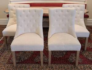 ML - Pottery Barn Upholstered Side Chairs (Lot of 4)