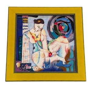 LL - Yang Yang Hand Painted Ceramic Art Tile