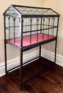 UP3 - Vintage Garden Case Terrarium on Stand - Glass Panel Enclosure