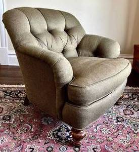 UP3 - Green Upholstered Accent Chair by Isenhour