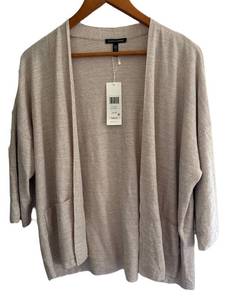 UBR3 - Eileen Fisher Cardigan 34 Sleeve XLTG New With Tags