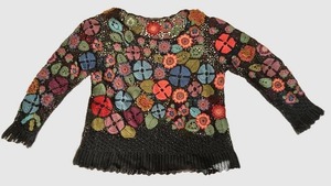 Peruvian Connection Crocheted Sweater