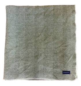 UBR1 - Faribault Mill Queen Blanket - Chevron GreenWhite