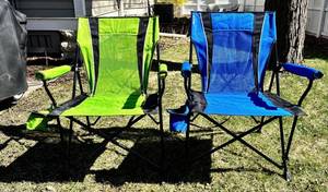 G - Kijaro Dual Lock Hard Arm Chair Ireland Green & Blue