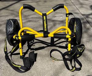 G - DLX Airless KayakCanoe Transport Cart - Quad Wheel