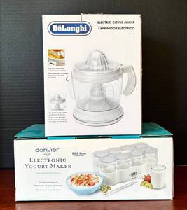 K - Donvier Electronic Yogurt Maker by Cuisipro - DeLonghi Electric Citrus Juicer