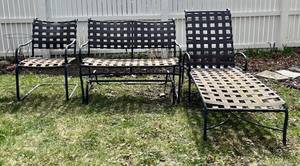 BY - Brown Jordan 3-Piece Outdoor Furniture Set - Lounger, Glider, Chair