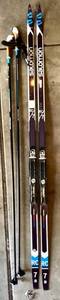 G - Salomon RC7 Cross Country Skate Skis - Bindings & 2 Poles