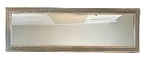 UBR1 - Ornate Rectangular Framed Mirror 44 x 14.5 in - Wall Decor Accent