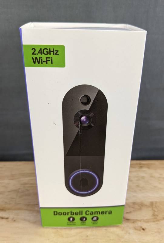Doorbell Camera 2.4GHz Wi-Fi AI Human Detection Night Vision - Brand New